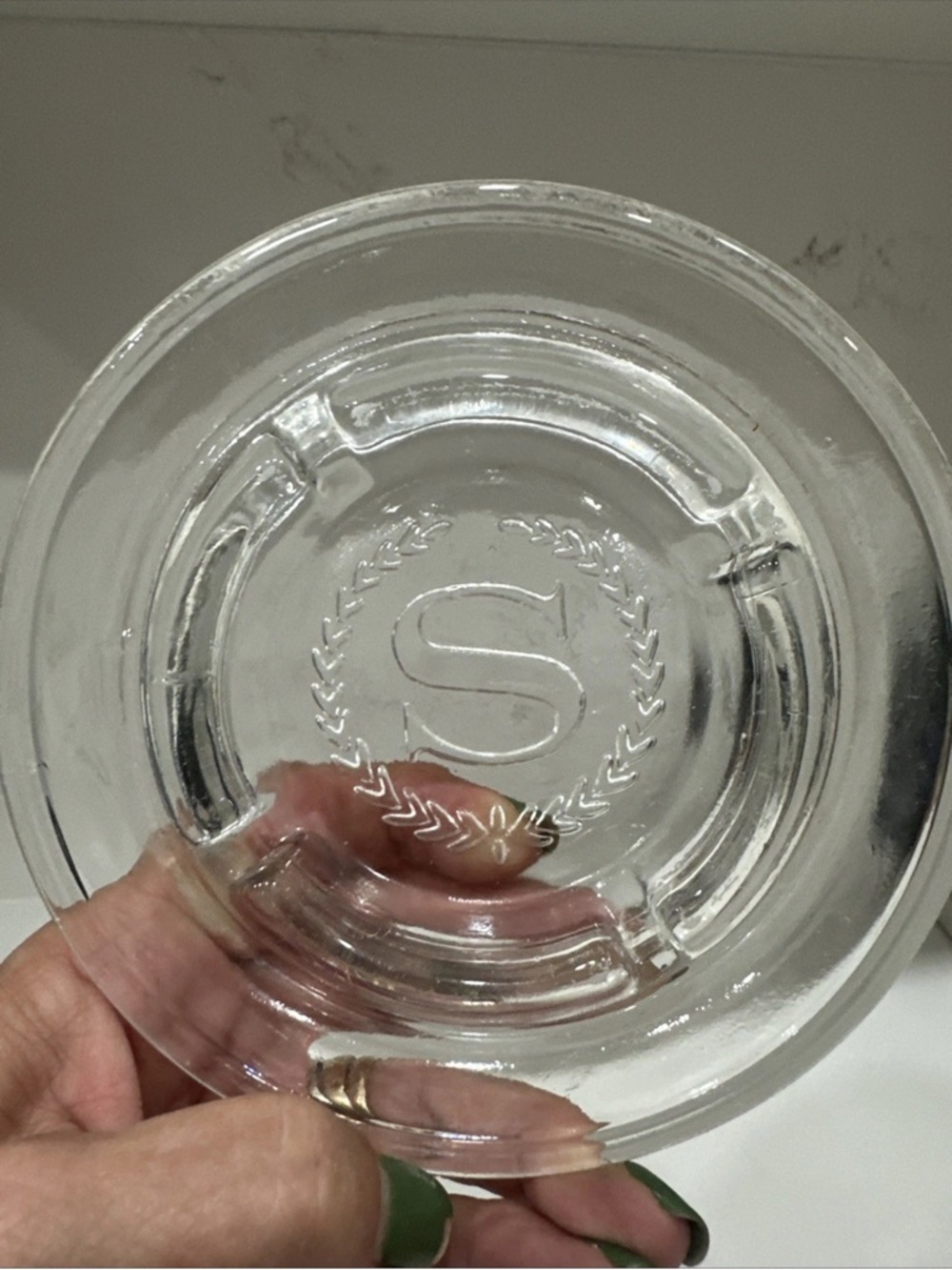 Sheraton Hotels Glass Vintage Ashtray - Clear glass - 1960-70